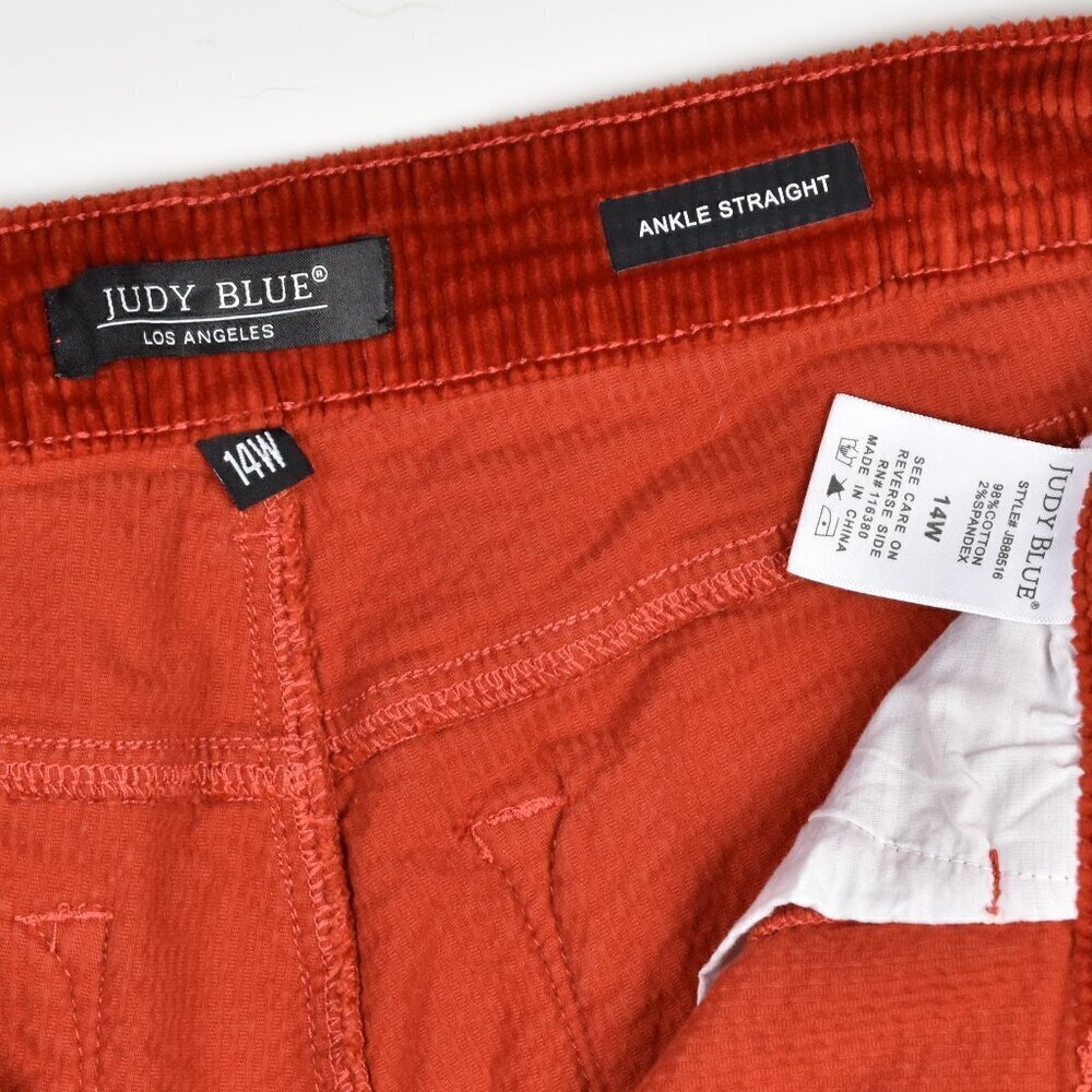 Judy Blue Corduroy Ankle Straight Pants - 14W - Picture 7 of 7
